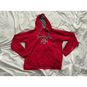 Ohio State Buckeyes Women's Large Red Hoodie Colosseum NCAA